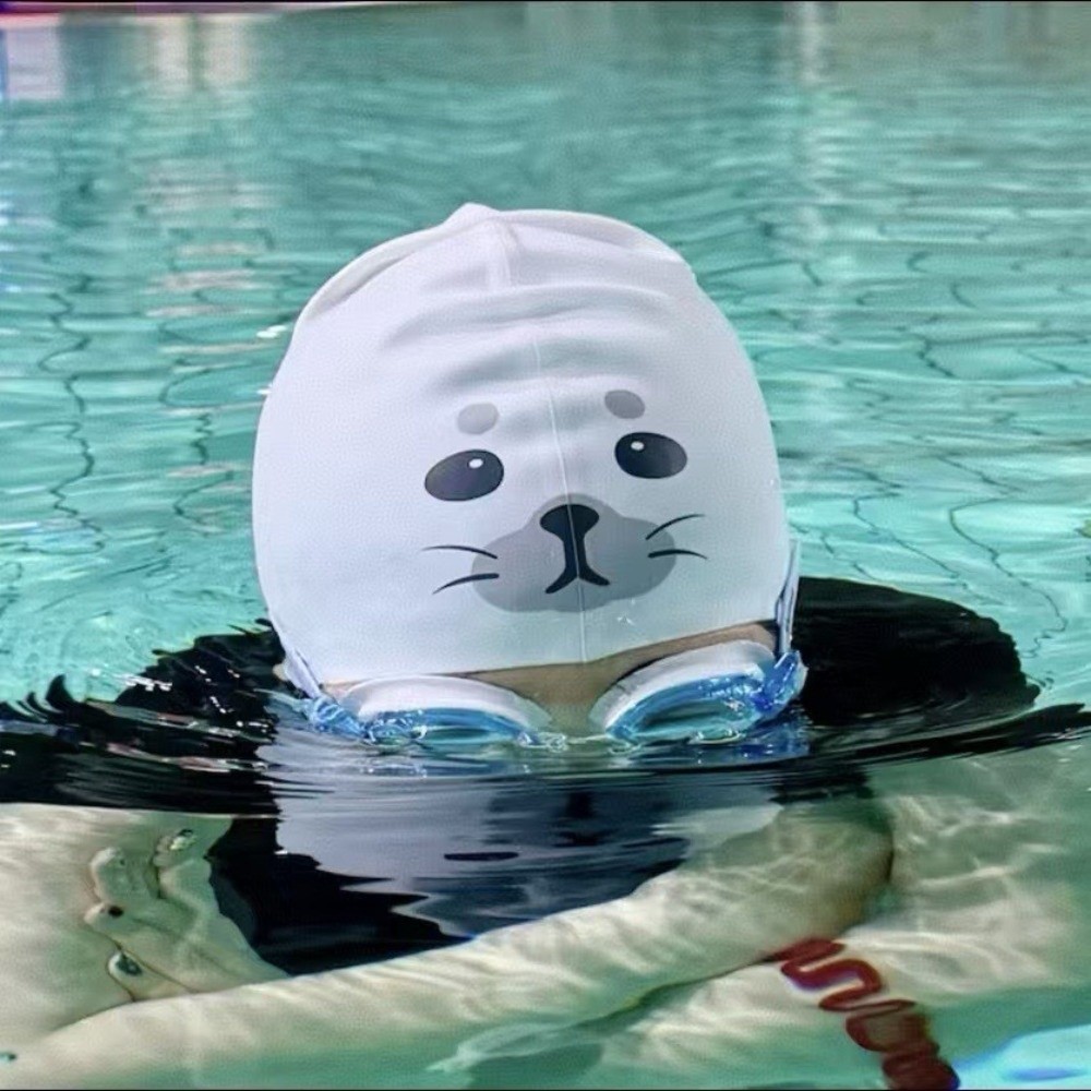 Swim Hat Silicone - Cute Waterproof Silicone Swim Cap Quick