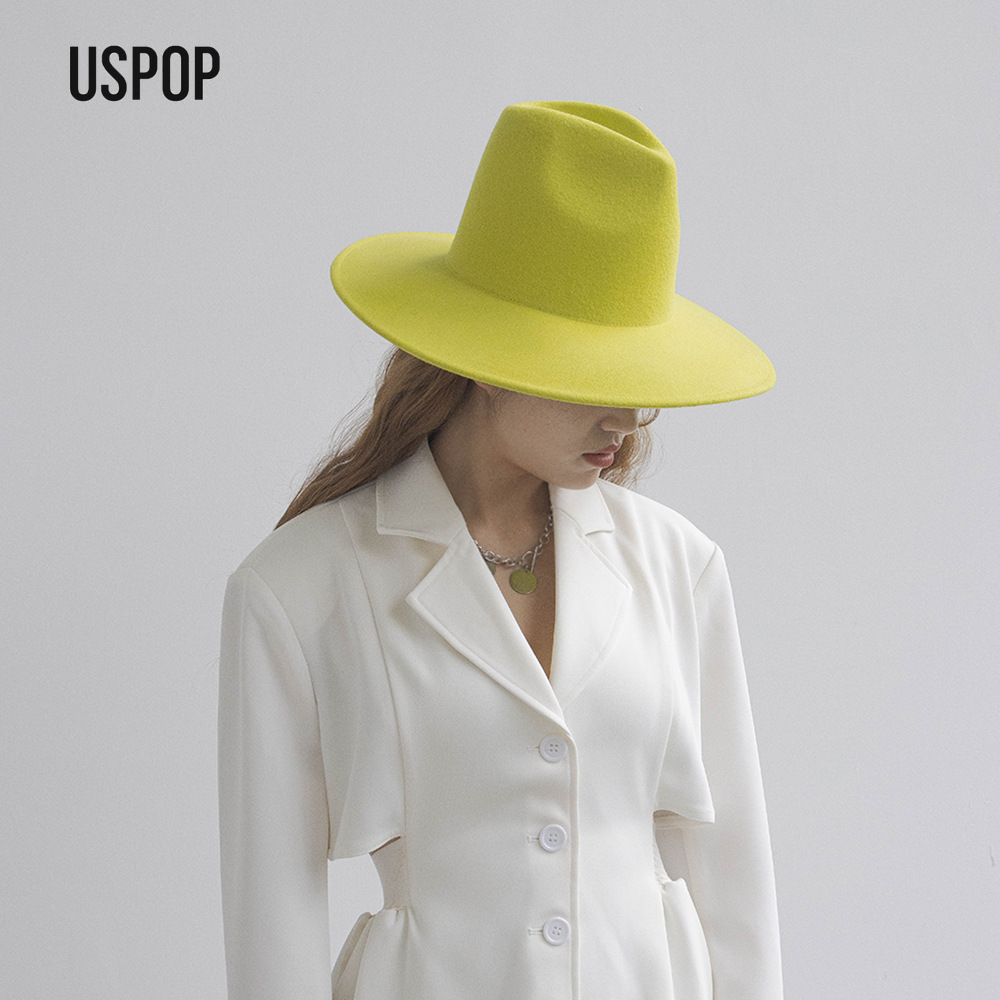 USPOP Autumn Winter Fashion Pl - đánh giá và giá Fedora Hat Wool