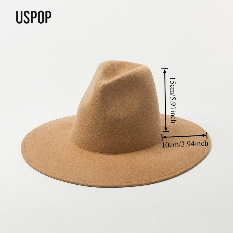 USPOP Autumn Winter Fashion Pl - đánh giá và giá Fedora Hat Wool