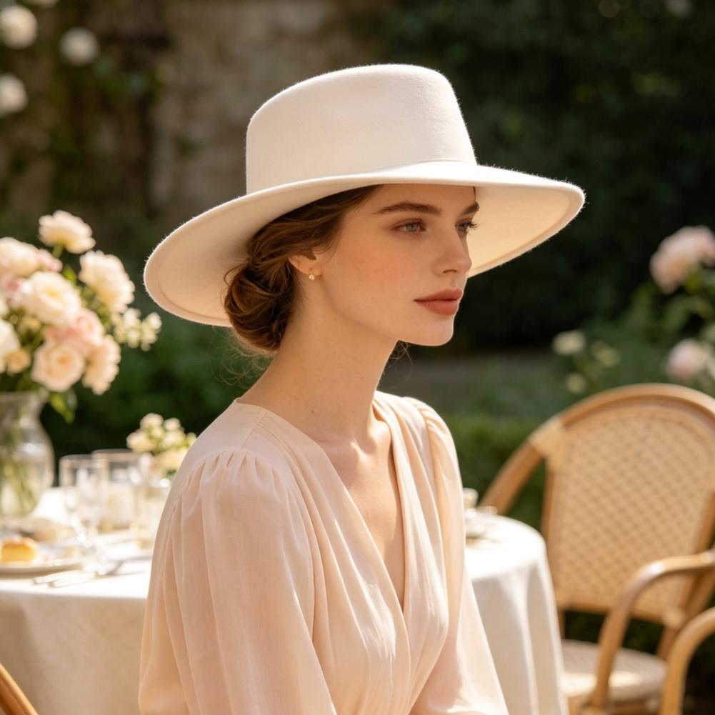 Stylish Dinner Party Headwear  - đánh giá và giá Fedora Hat Wool