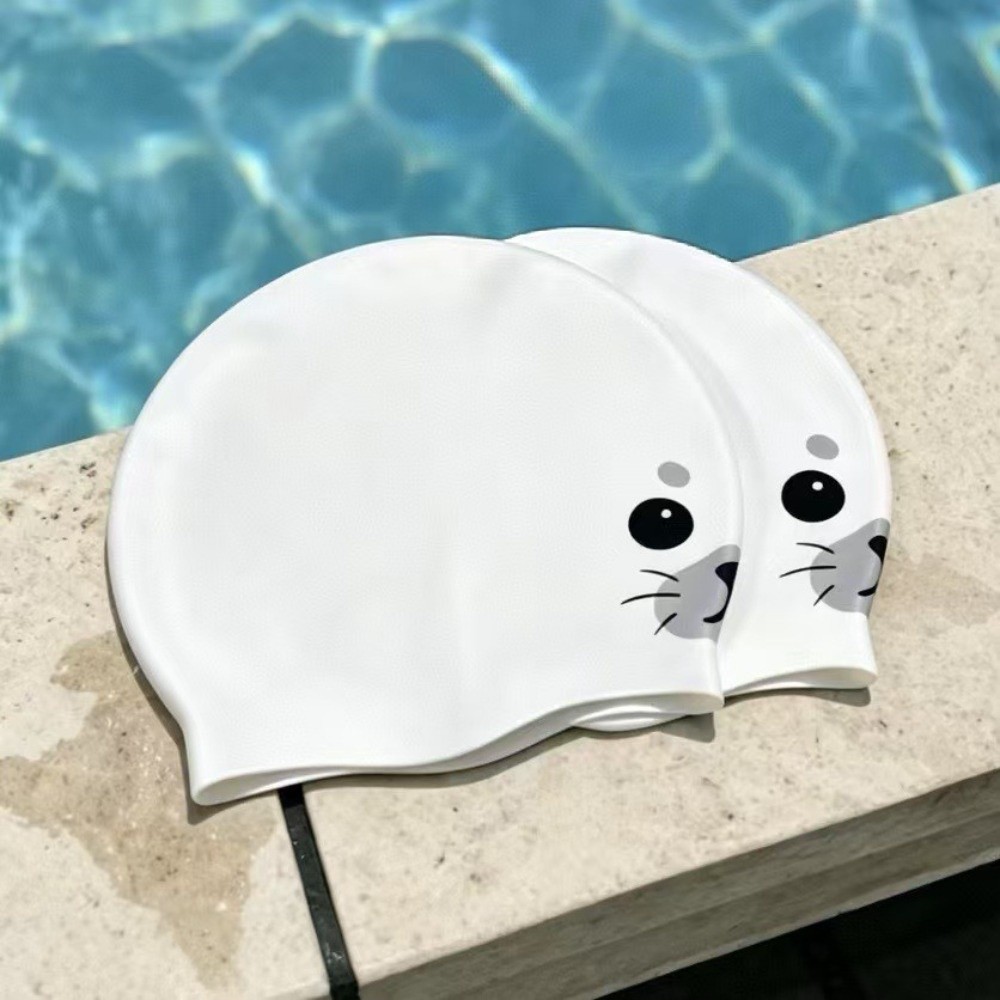 Cute Waterproof Silicone Swim  - đánh giá và giá Swim Hat Silicone