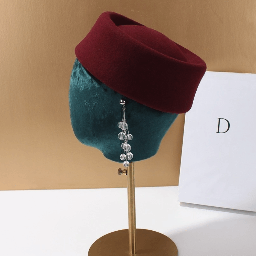 New Hard Top Wool Felt Berets  - đánh giá và giá Fedora Hat Wool