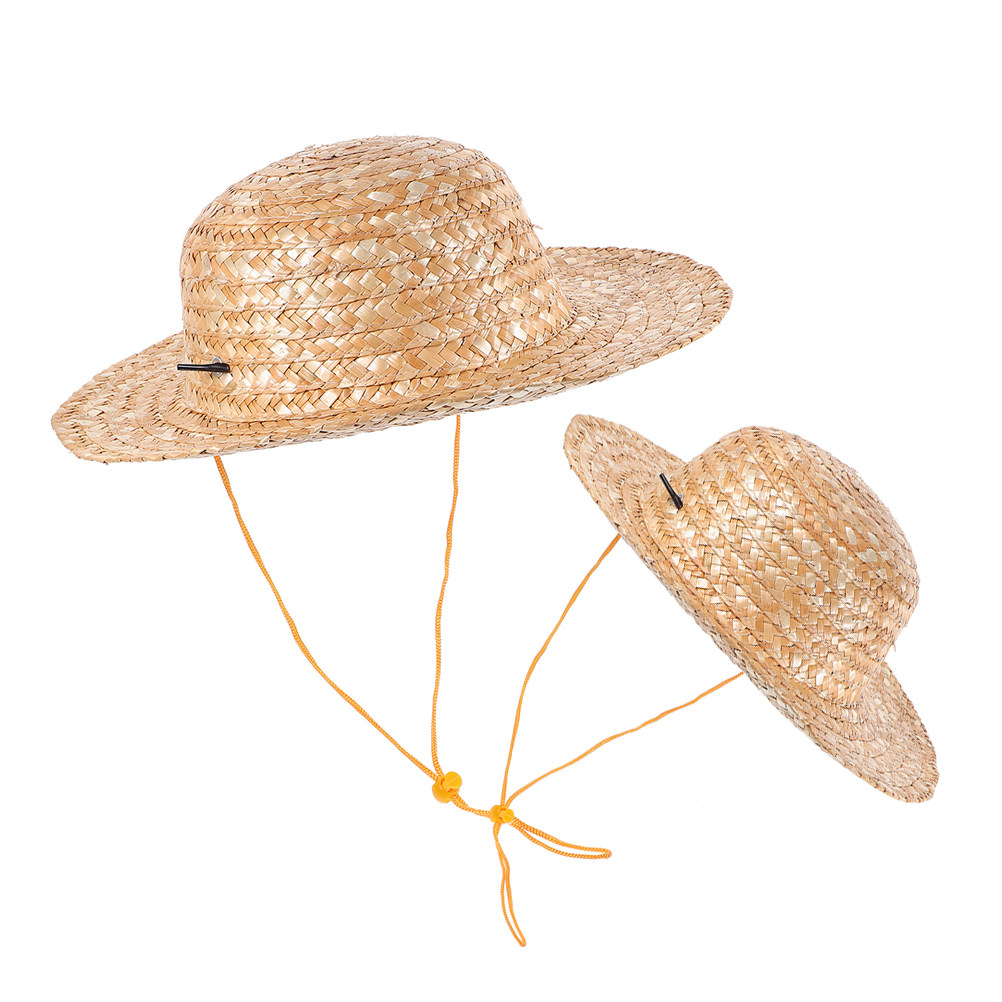 2Pcs Kids Sun Hat Natural Stra - đánh giá và giá Sun Hat Wide Brim