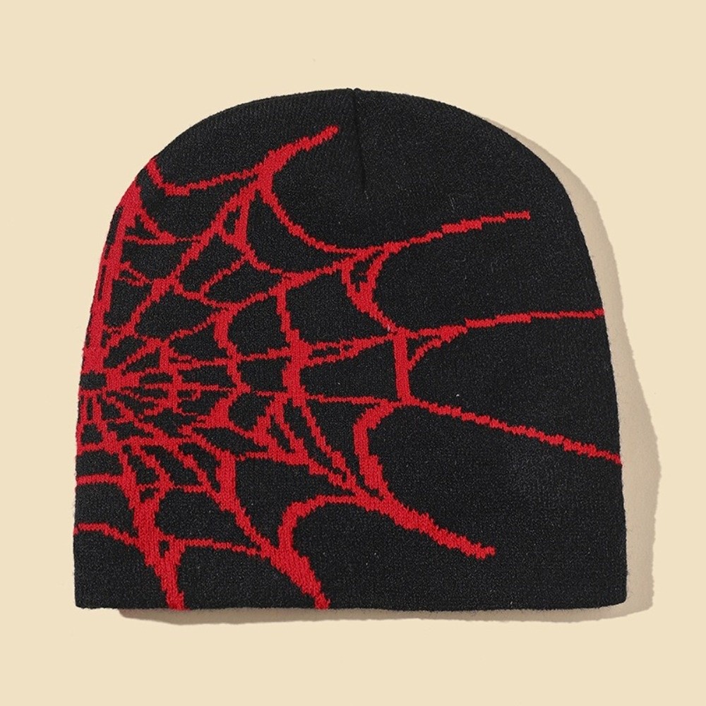 Hip-hop Soft Spider Web Patter - đánh giá và giá Beanie Cuffed Knit
